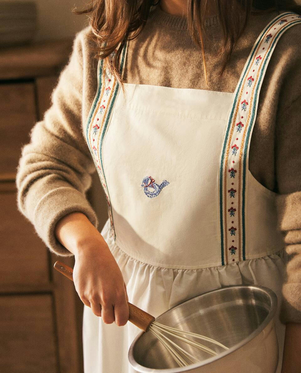 ADULT CHRISTMAS COTTON AND LINEN APRON