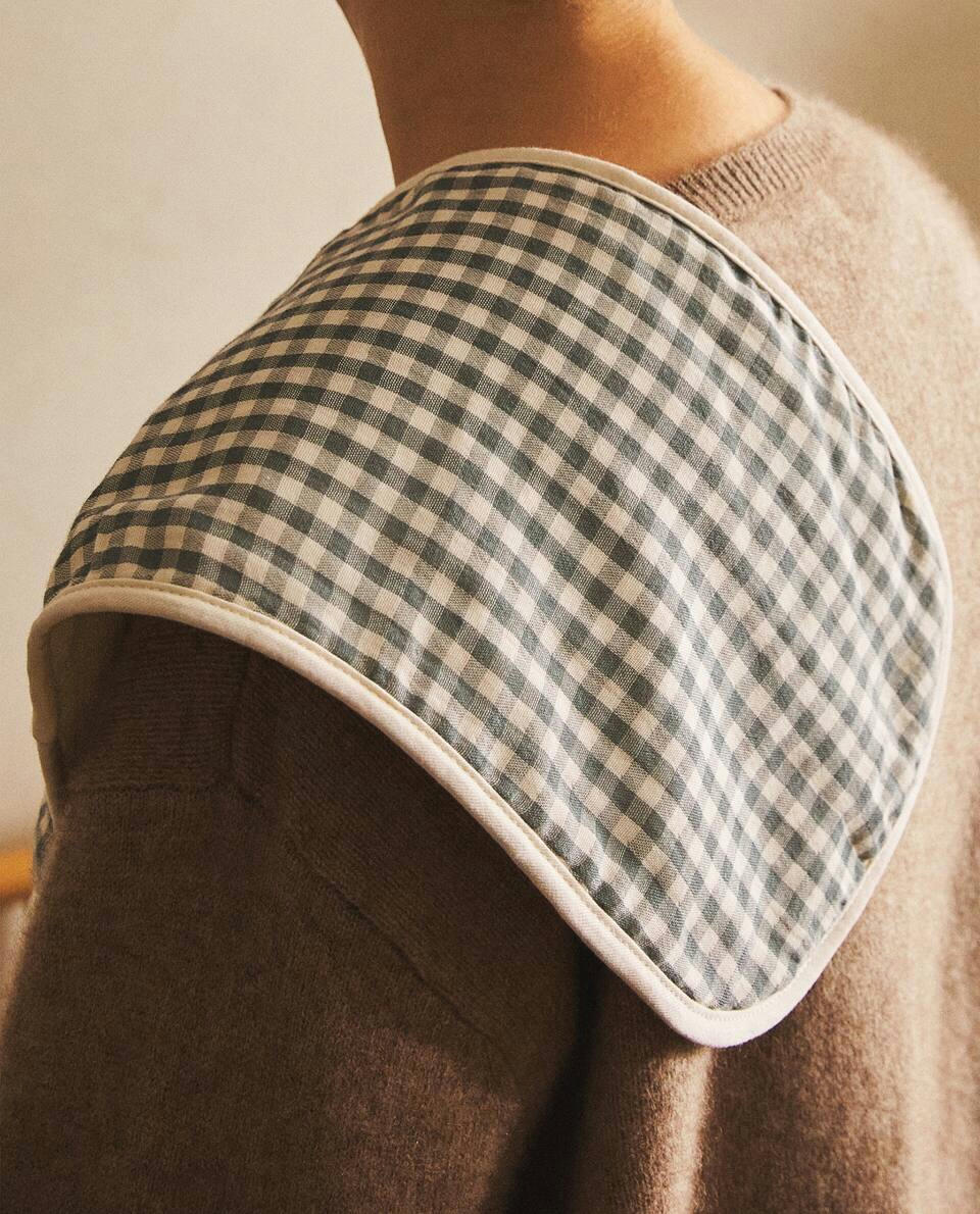 GINGHAM SHOULDER BIB