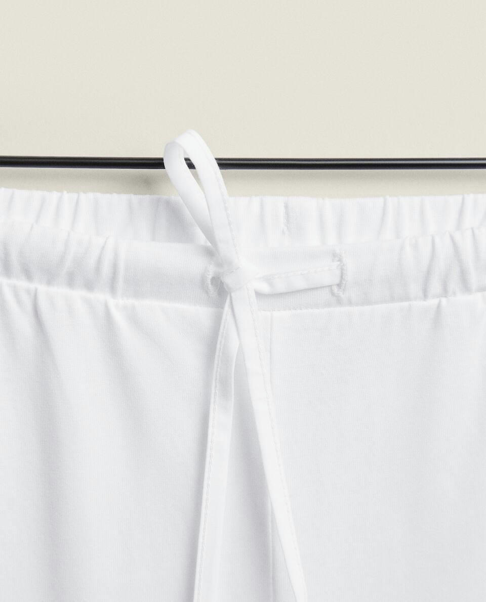 WHITE COTTON TROUSERS