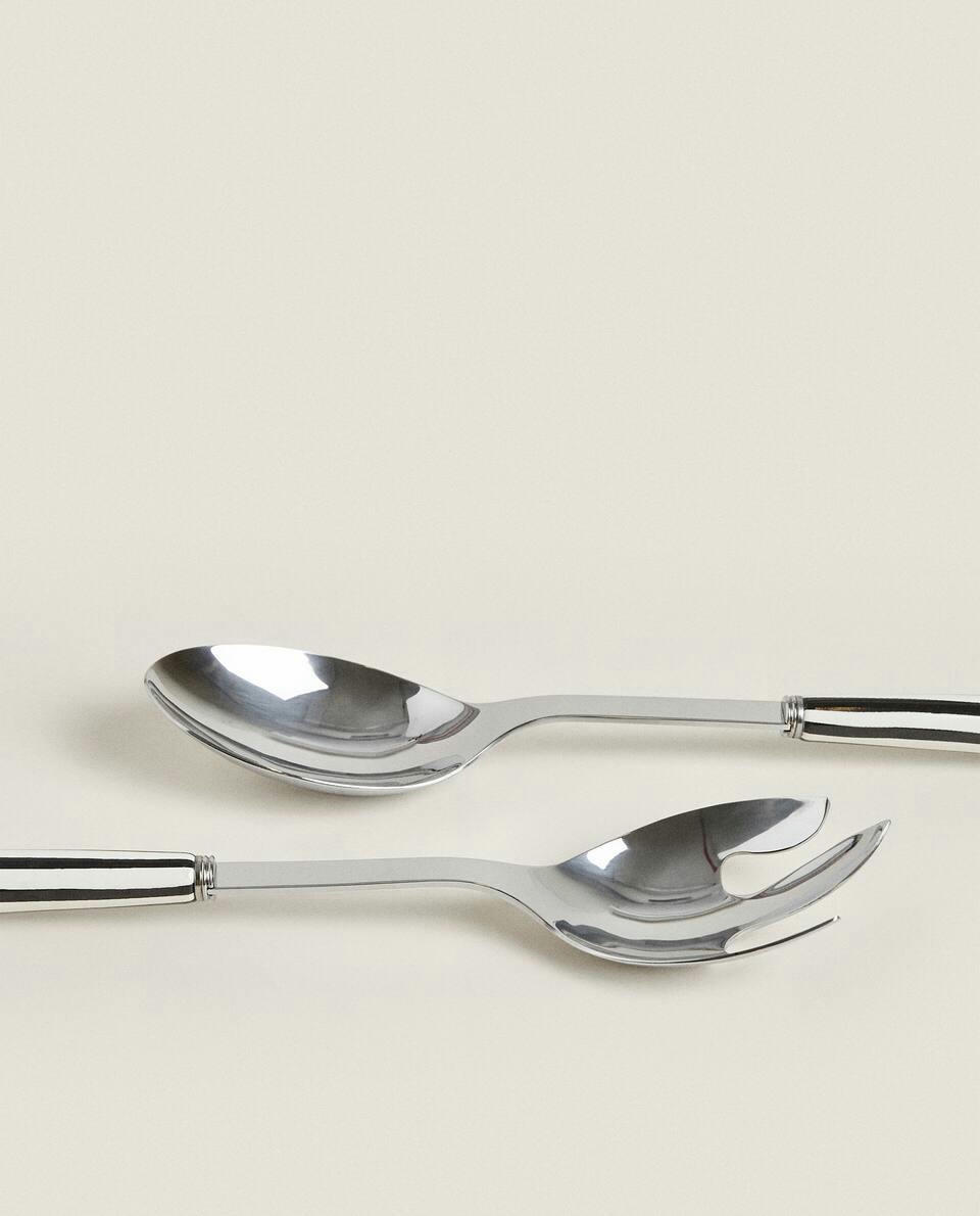 SET OF STRIPED SERVING CUTLERY (2 UNITS)