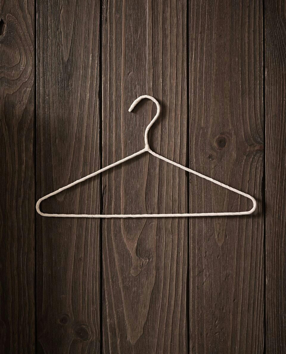 BEIGE COTTON AND LINEN HANGER (PACK OF 4)