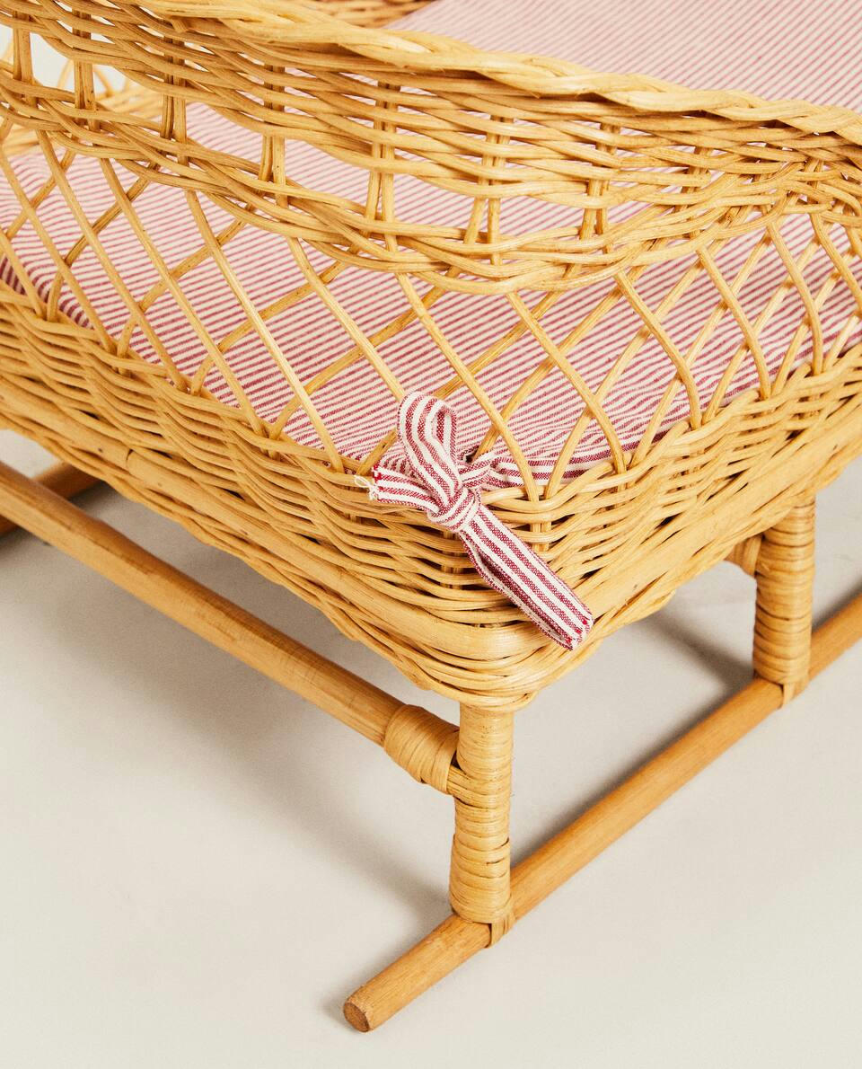 CHILDREN’S RATTAN CHRISTMAS SLEIGH