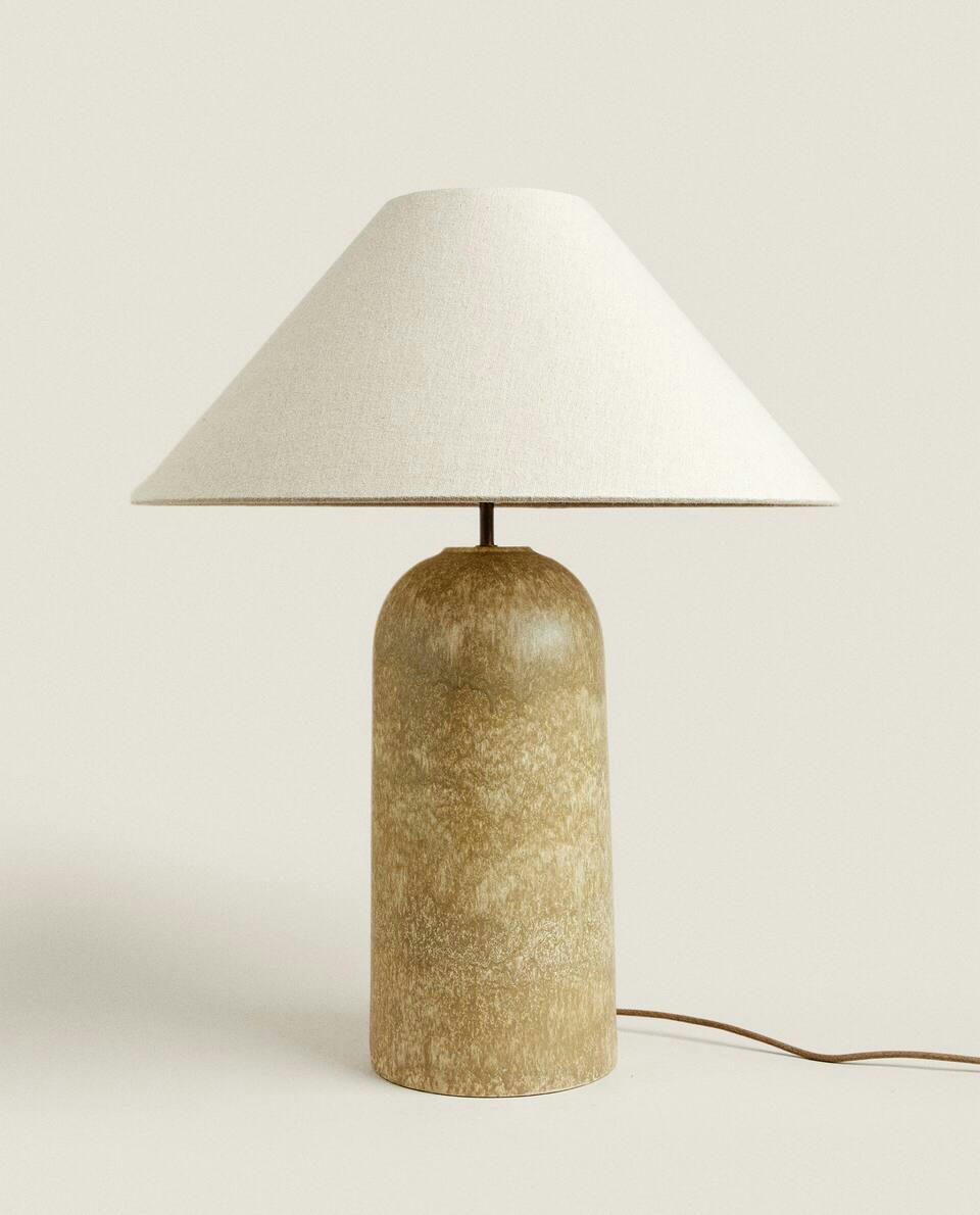XL LAMP WITH CERAMIC STAND