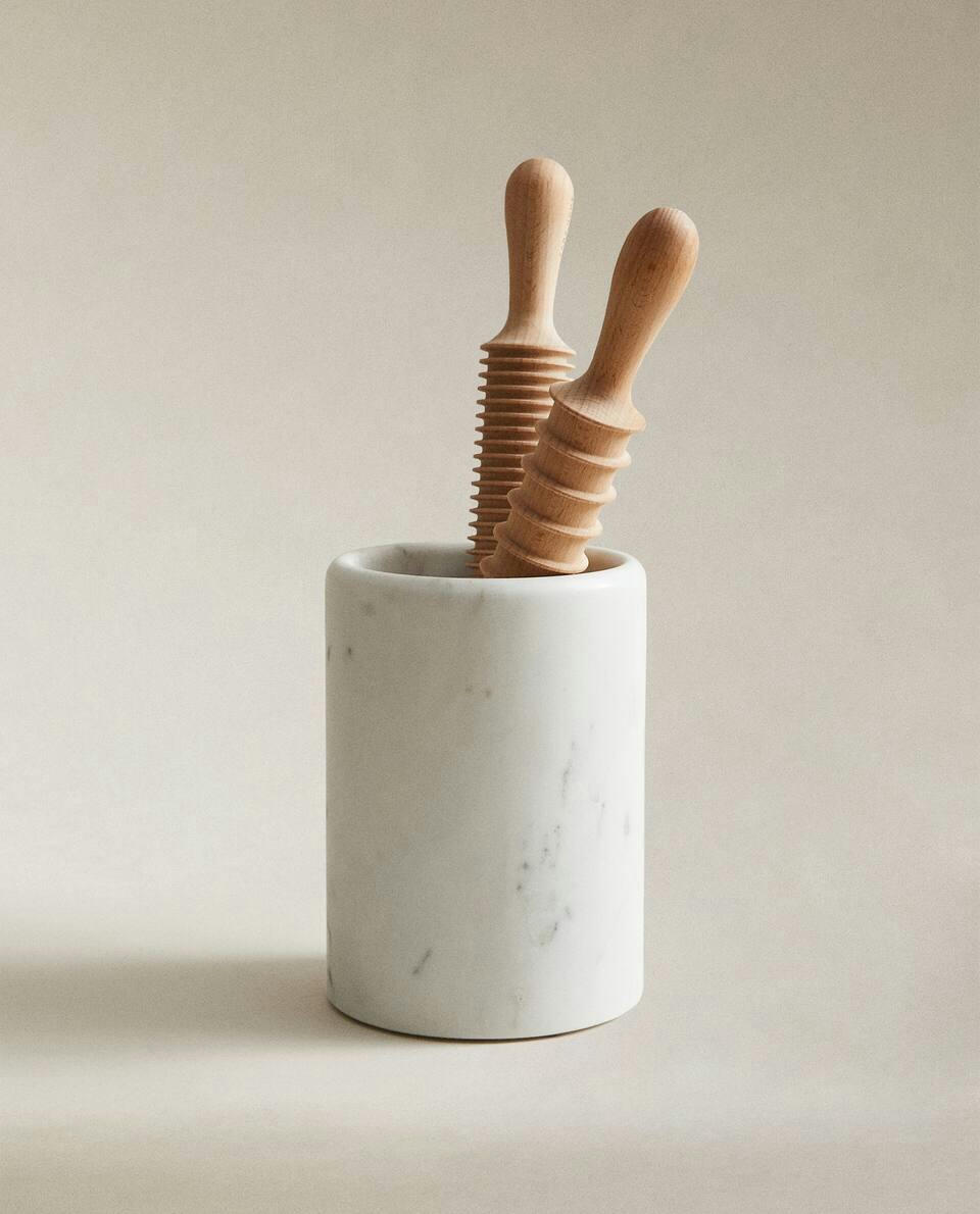 MARBLE UTENSIL JAR
