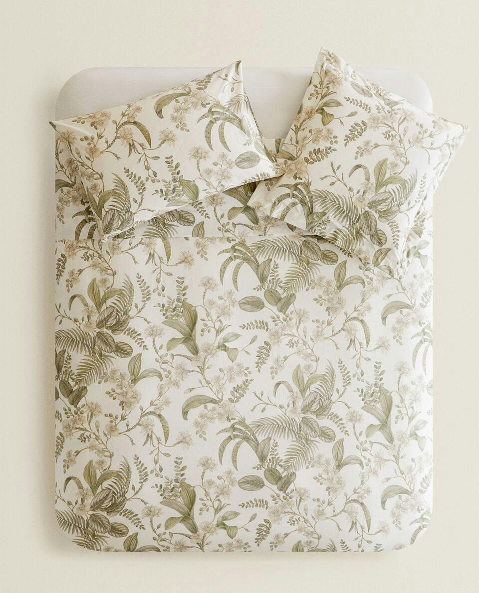 LEAF PRINT DUVET COVER