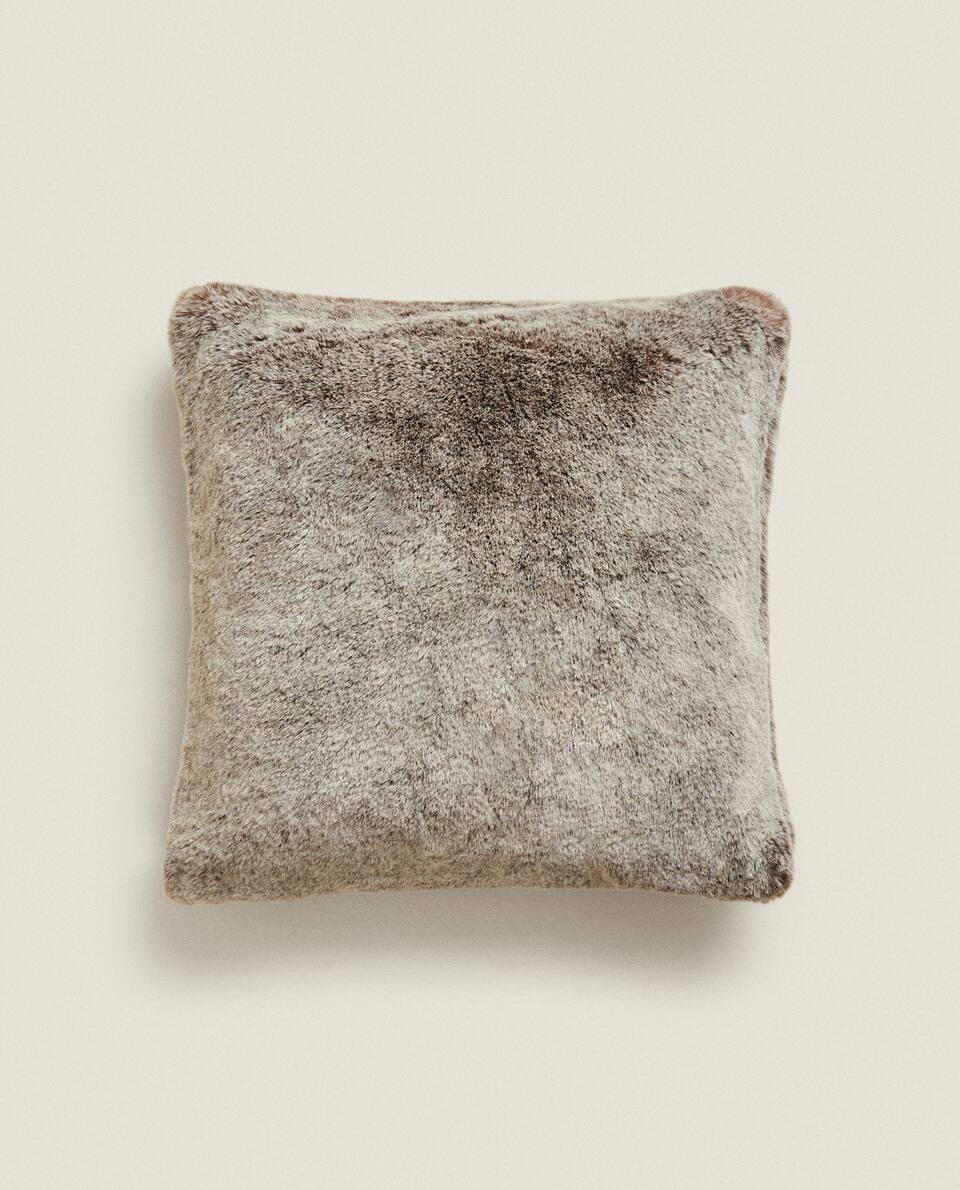FUR CUSHION COVER