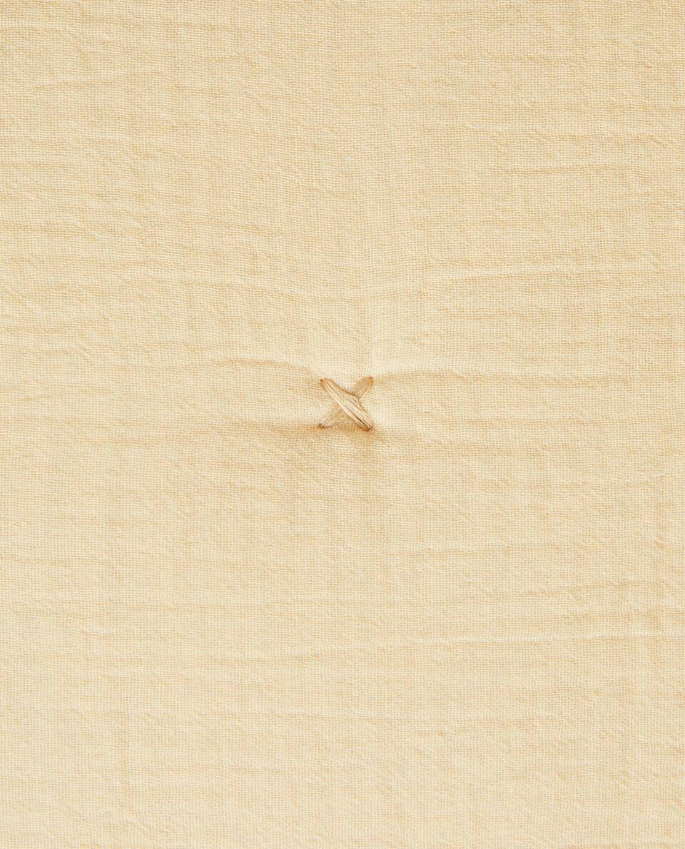 CHIFFON AND COTTON JERSEY CUSHION COVER