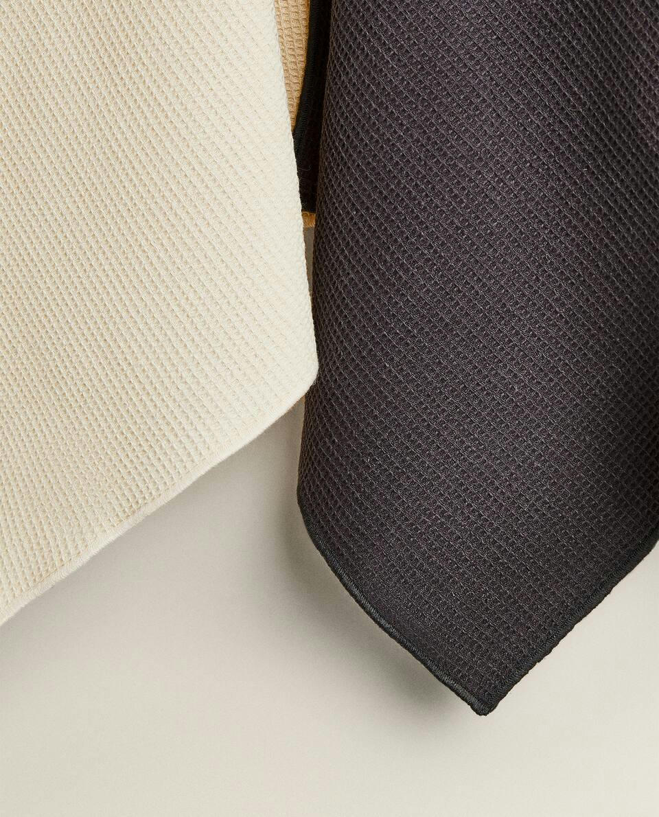 WAFFLE KNIT TEA TOWEL (PACK OF 3)