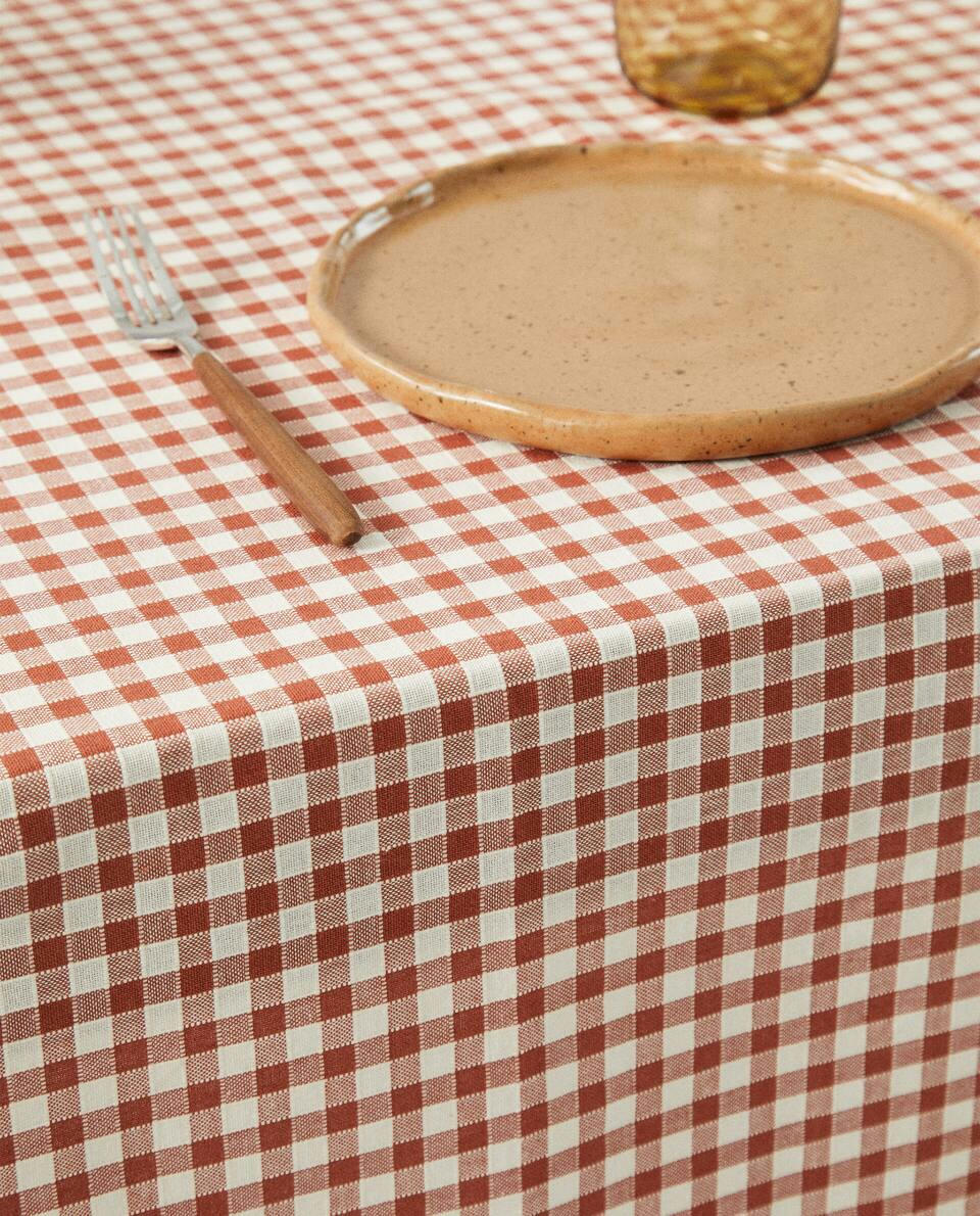GINGHAM COTTON TABLECLOTH