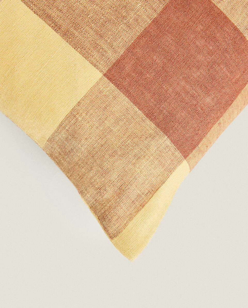 CHECK CUSHION COVER