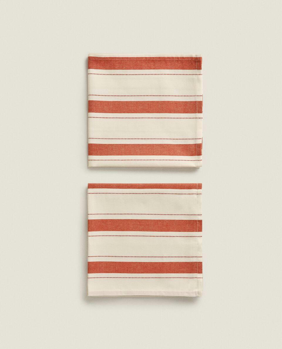 DYED THREAD NAPKIN (PACK OF 2)