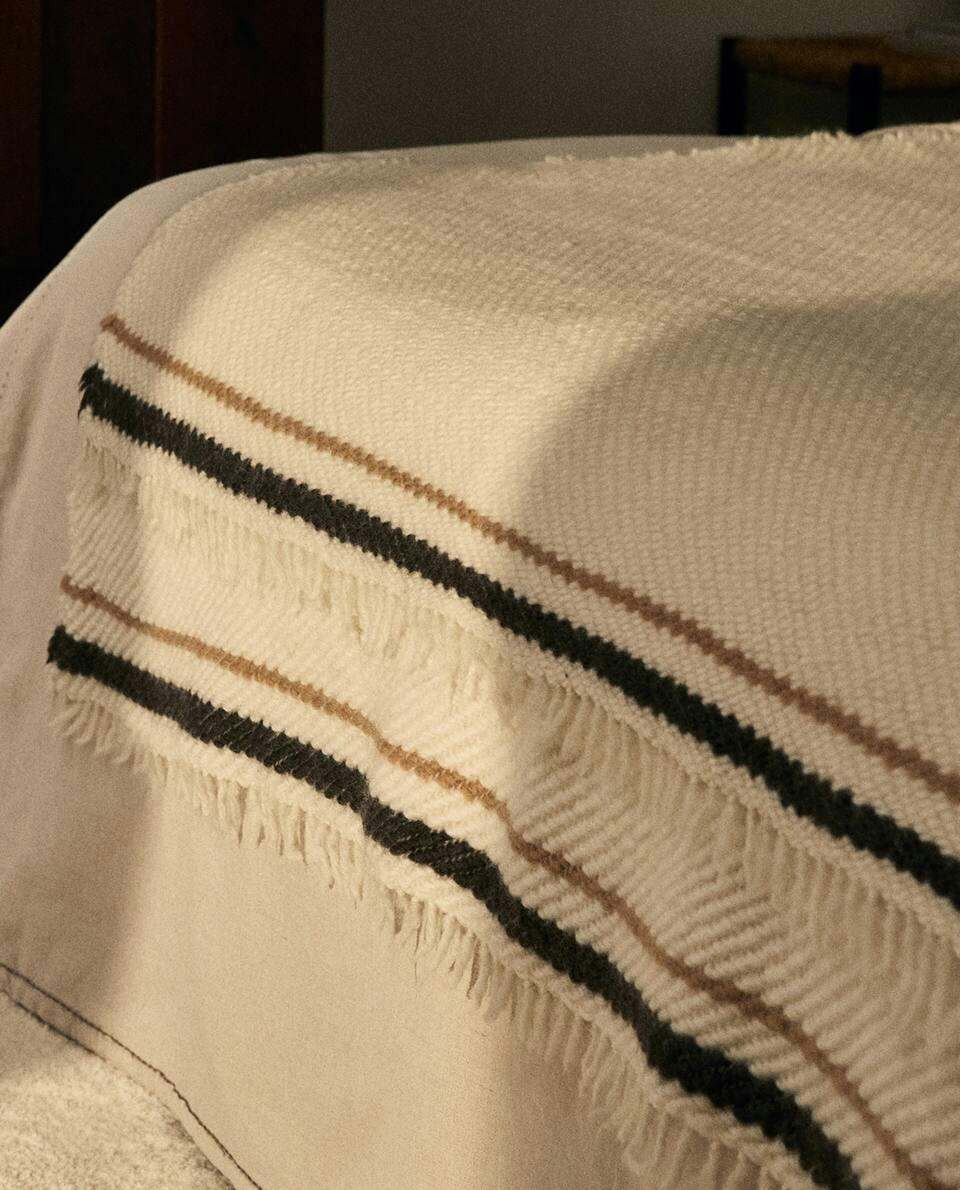 STRIPED WOOL BLANKET