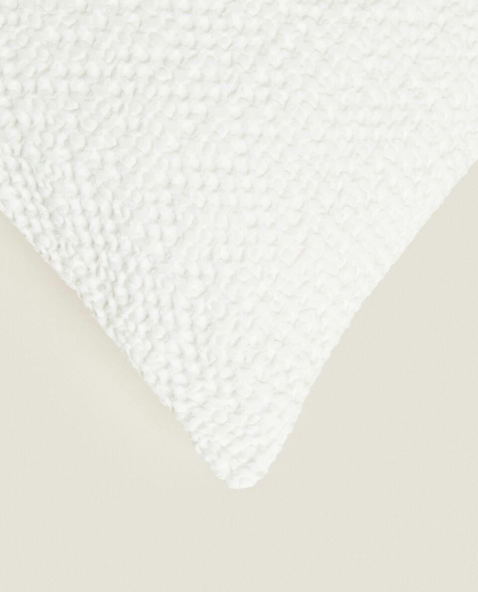 WAFFLE-KNIT CUSHION COVER