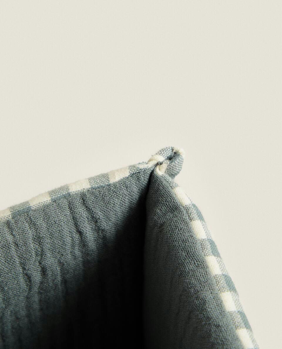 CHILDREN’S CHECK COTTON ORGANISER