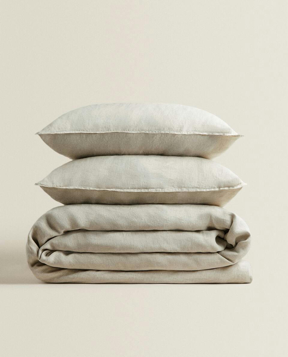 (140 GxM2) WASHED LINEN DUVET COVER