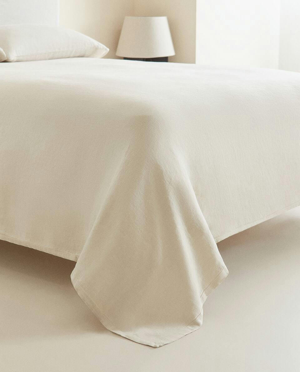 WASHED LINEN BEDSPREAD (400 GxM2)