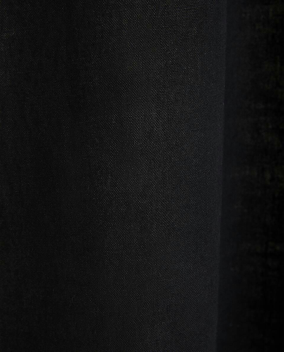 LINEN OVERLOCK CURTAIN