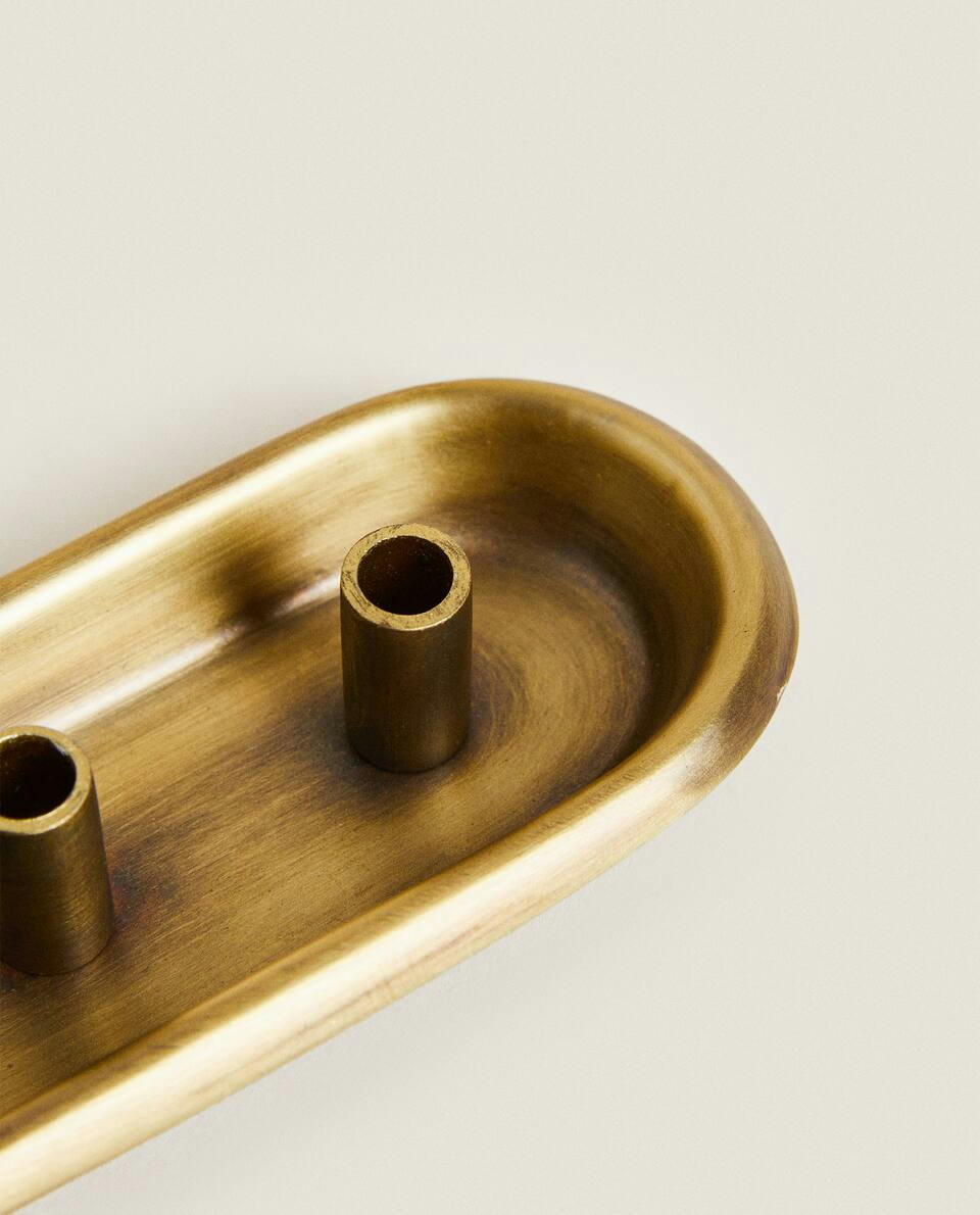 TRIPLE METAL TEALIGHT HOLDER