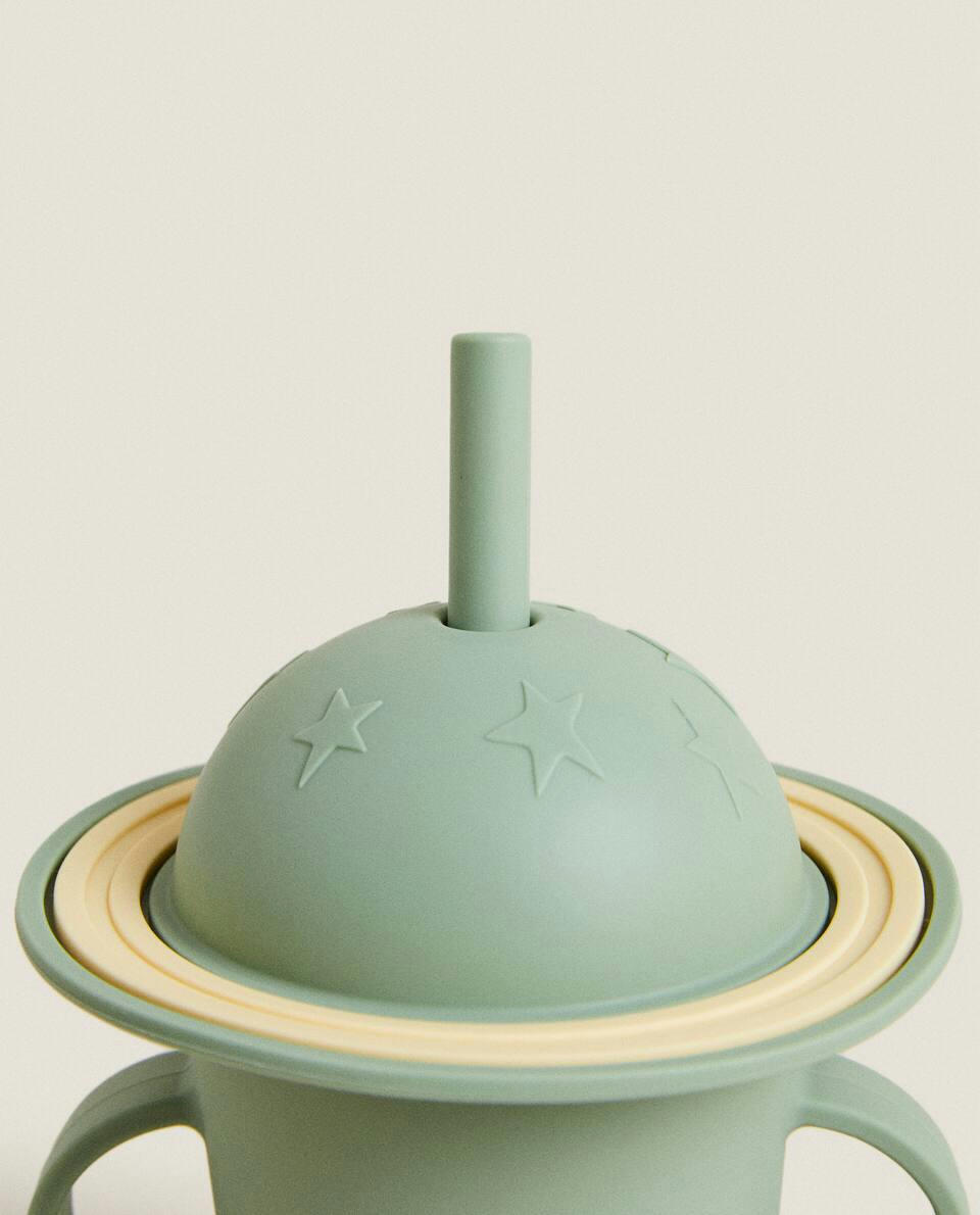 PLANETS BEAKER WITH STRAW