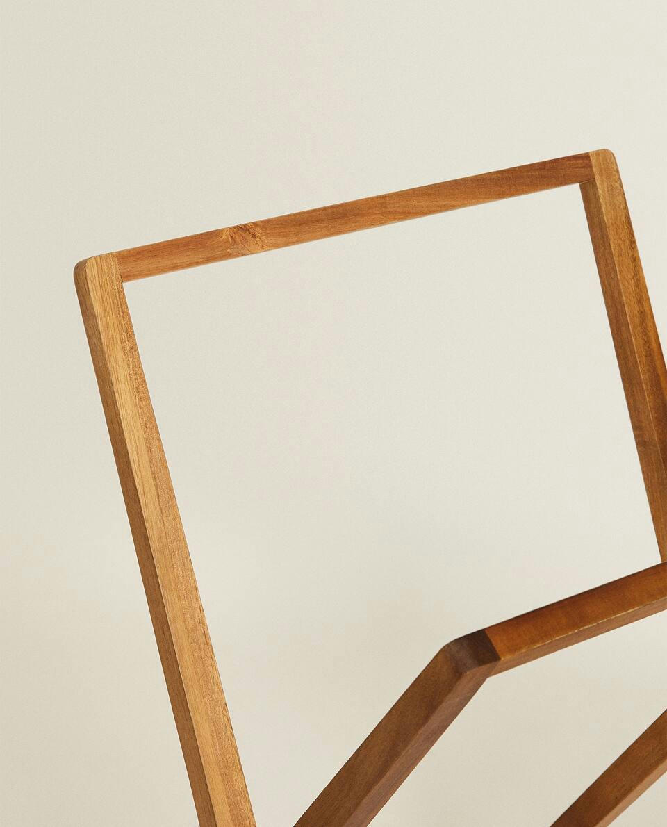 ACACIA WOOD TOWEL RACK