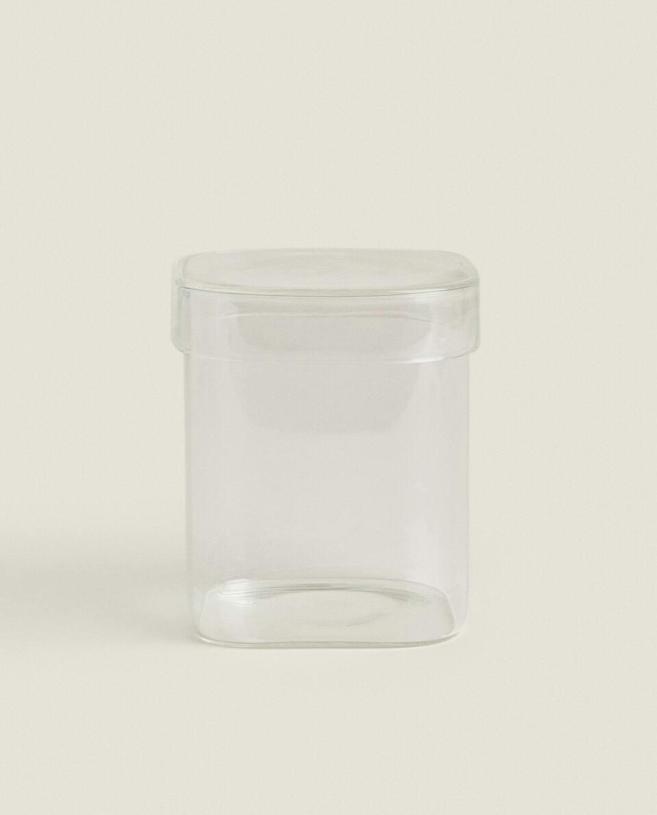 BOROSILICATE GLASS JAR WITH LID