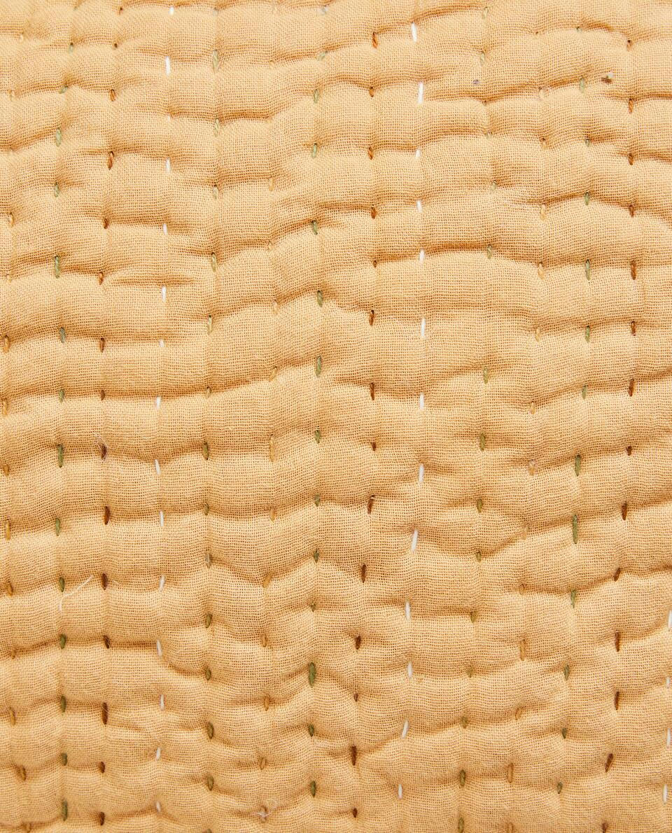 CUSHION COVER WITH TOPSTITCHING