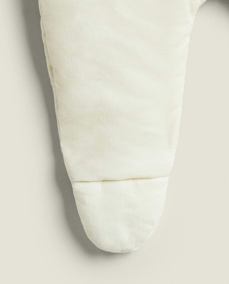 QUILTED CORDUROY ROMPER