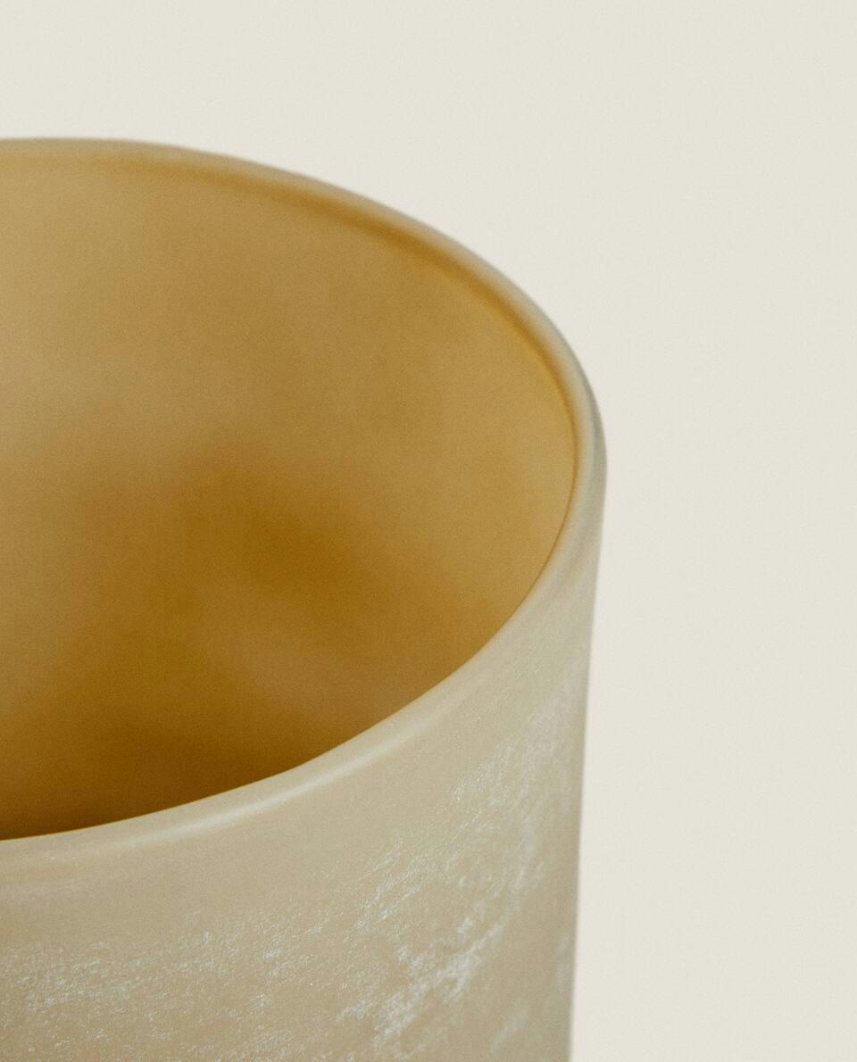 TALL GLASS CANDLEHOLDER