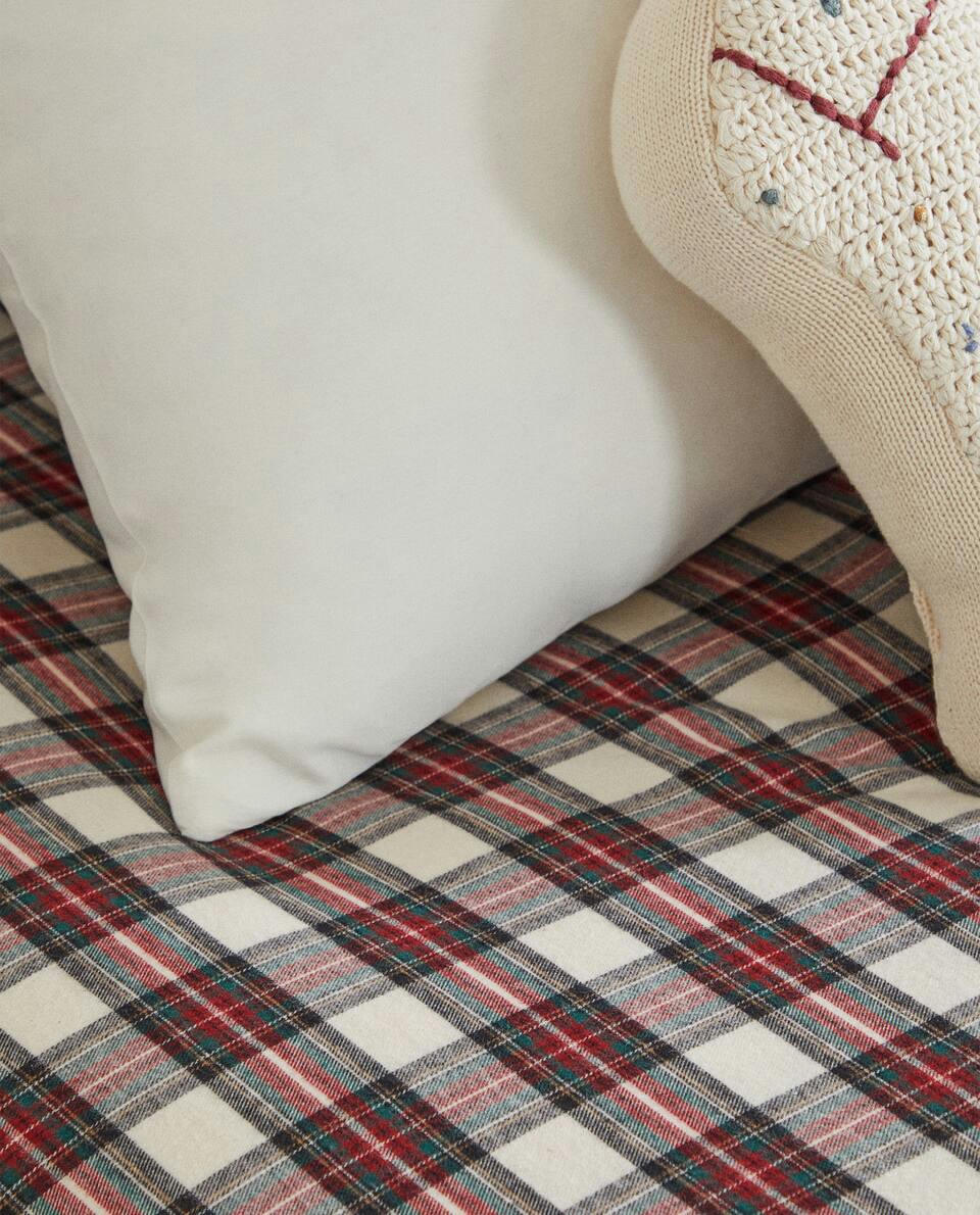 CHRISTMAS TARTAN FLANNEL DUVET COVER