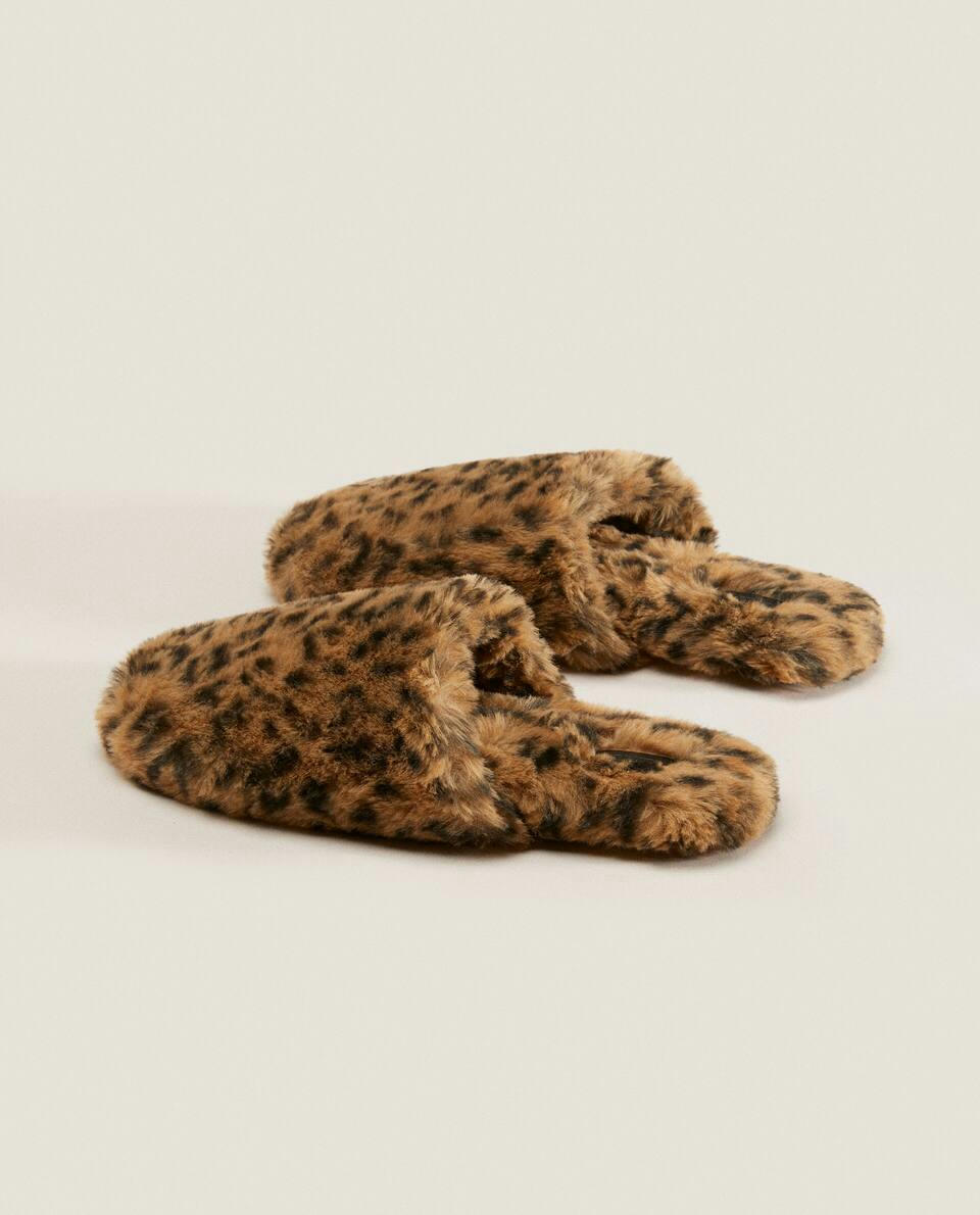 FAUX FUR MULE SLIPPERS