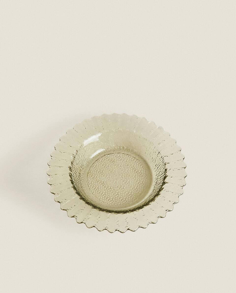 WAVY GLASS BOWL