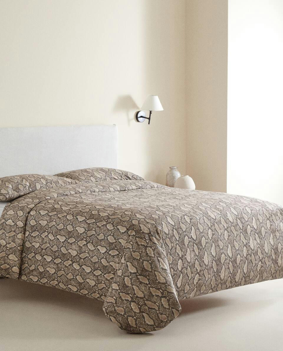 SNAKESKIN PRINT DUVET COVER