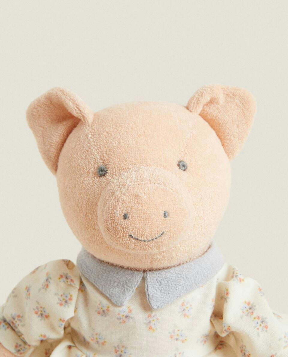 CHILDREN’S PIG IN DRESS SOFT TOY