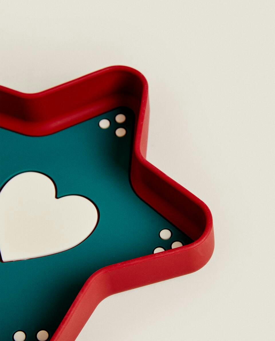 SILICONE CHRISTMAS STAR PLATE