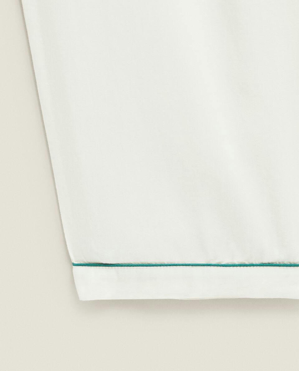 ADULT CHRISTMAS PYJAMA TOP WITH COLLAR BORDER