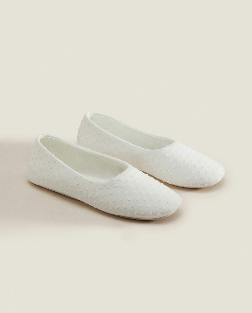 COTTON BALLERINA SLIPPERS