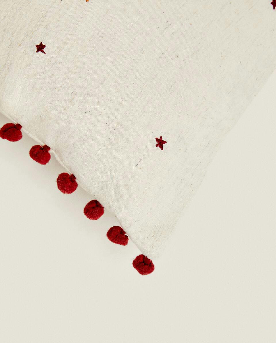 CHILDREN’S CHRISTMAS HOUSE CUSHION COVER