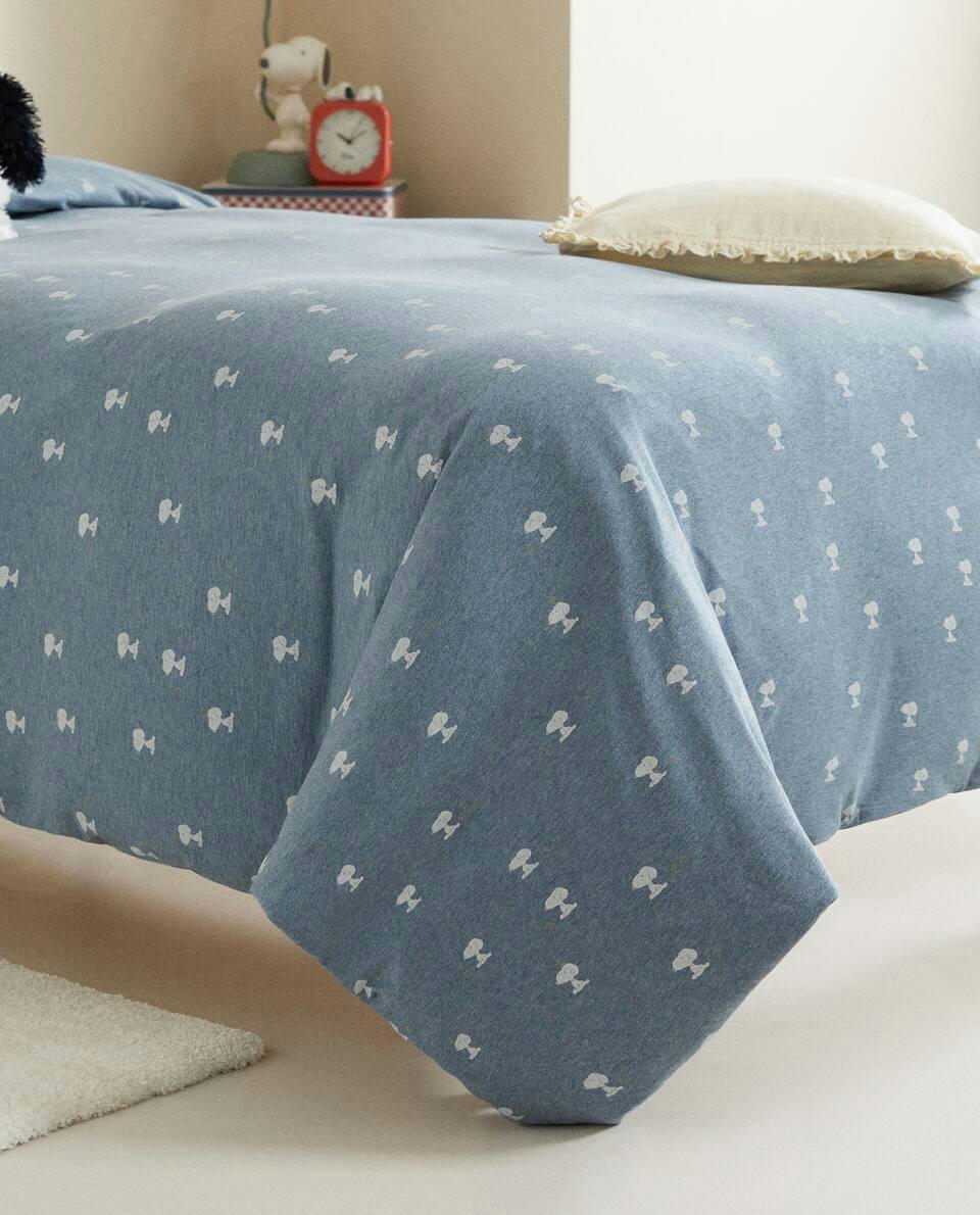 PEANUTS? COTTON JERSEY DUVET COVER