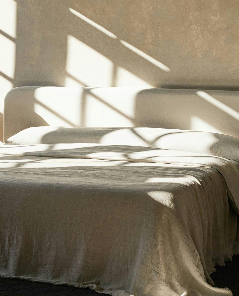 WASHED LINEN BEDSPREAD (400 GxM2)