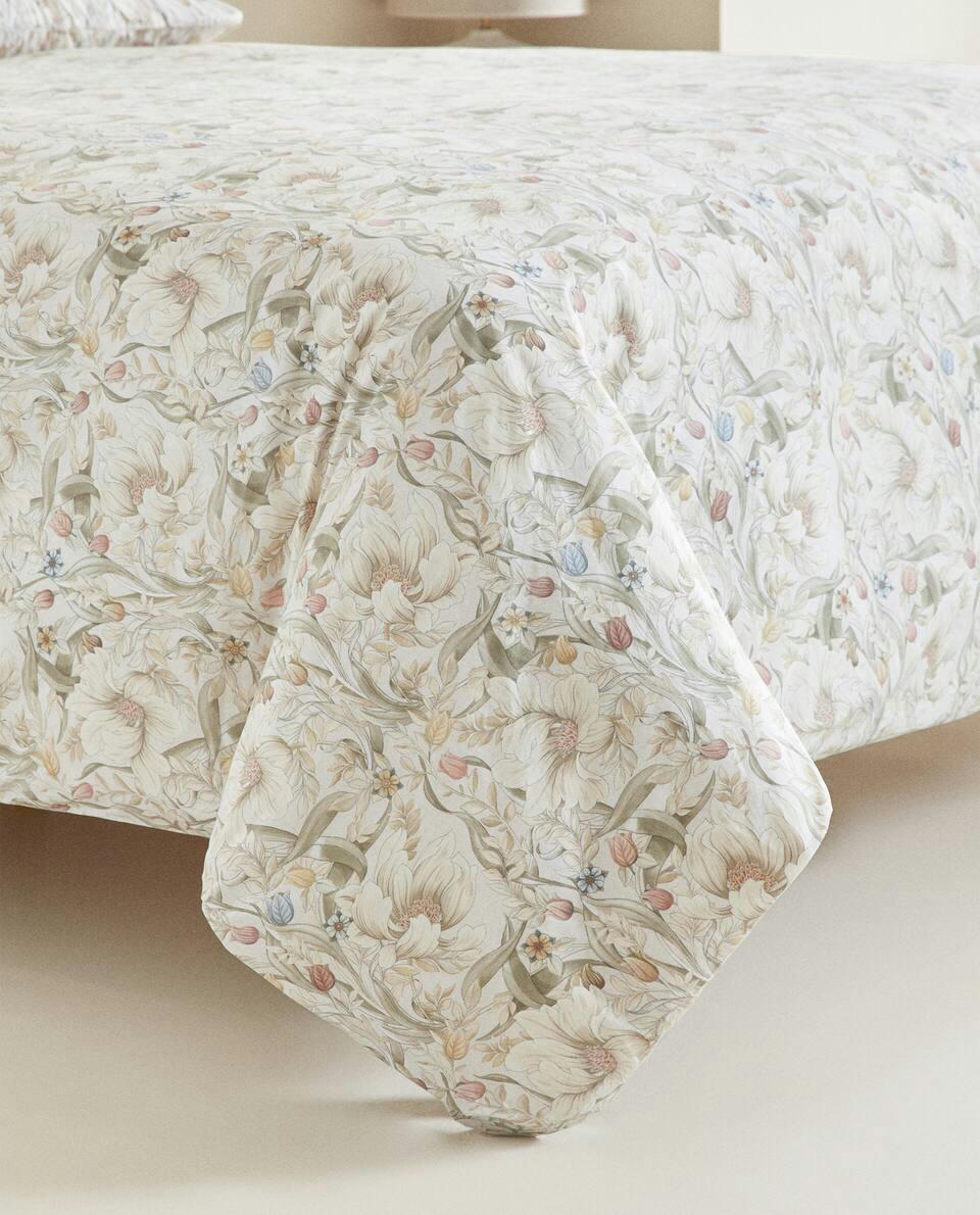 FLORAL PRINT DUVET COVER