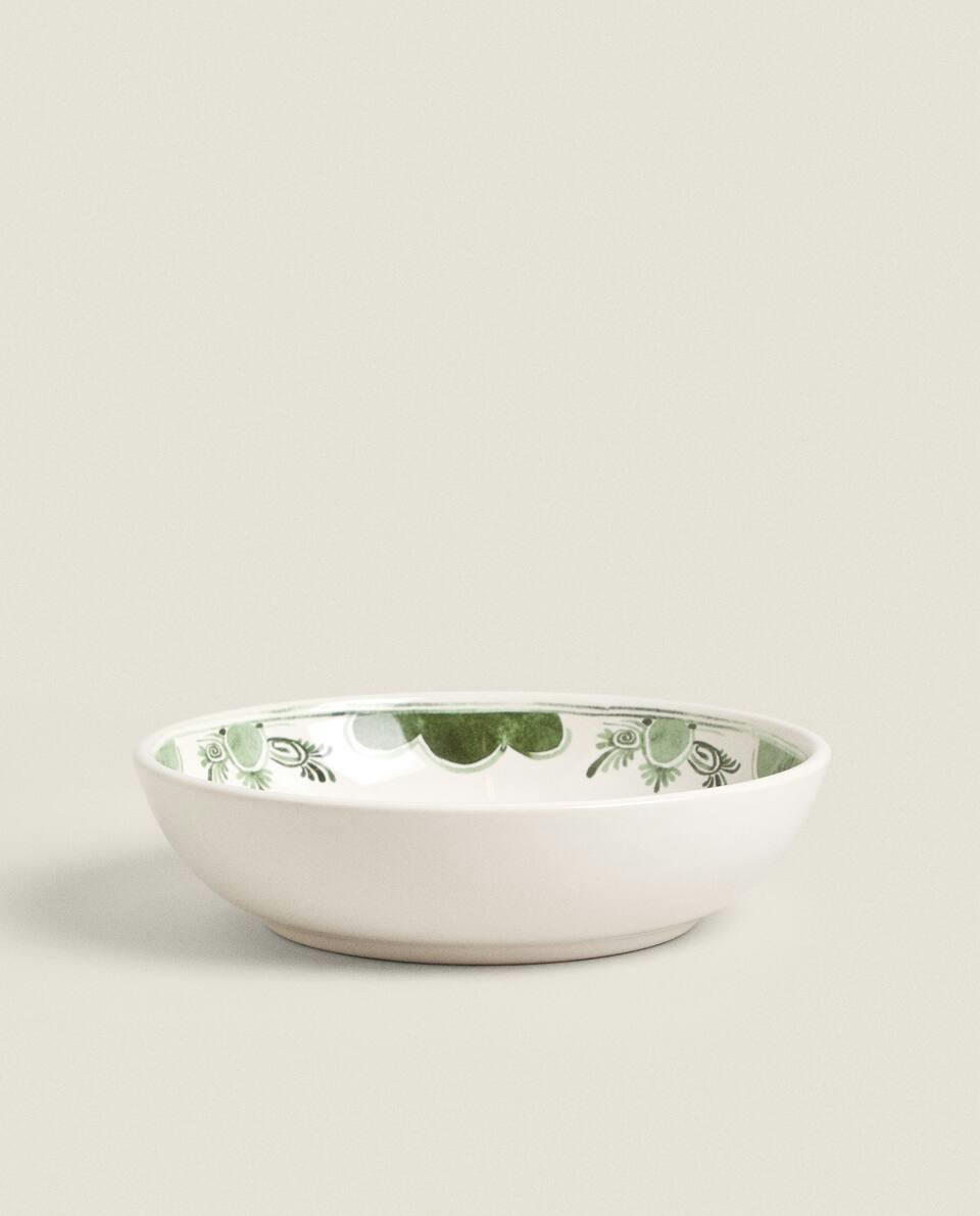 FRUIT EARTHENWARE SOUP PLATE