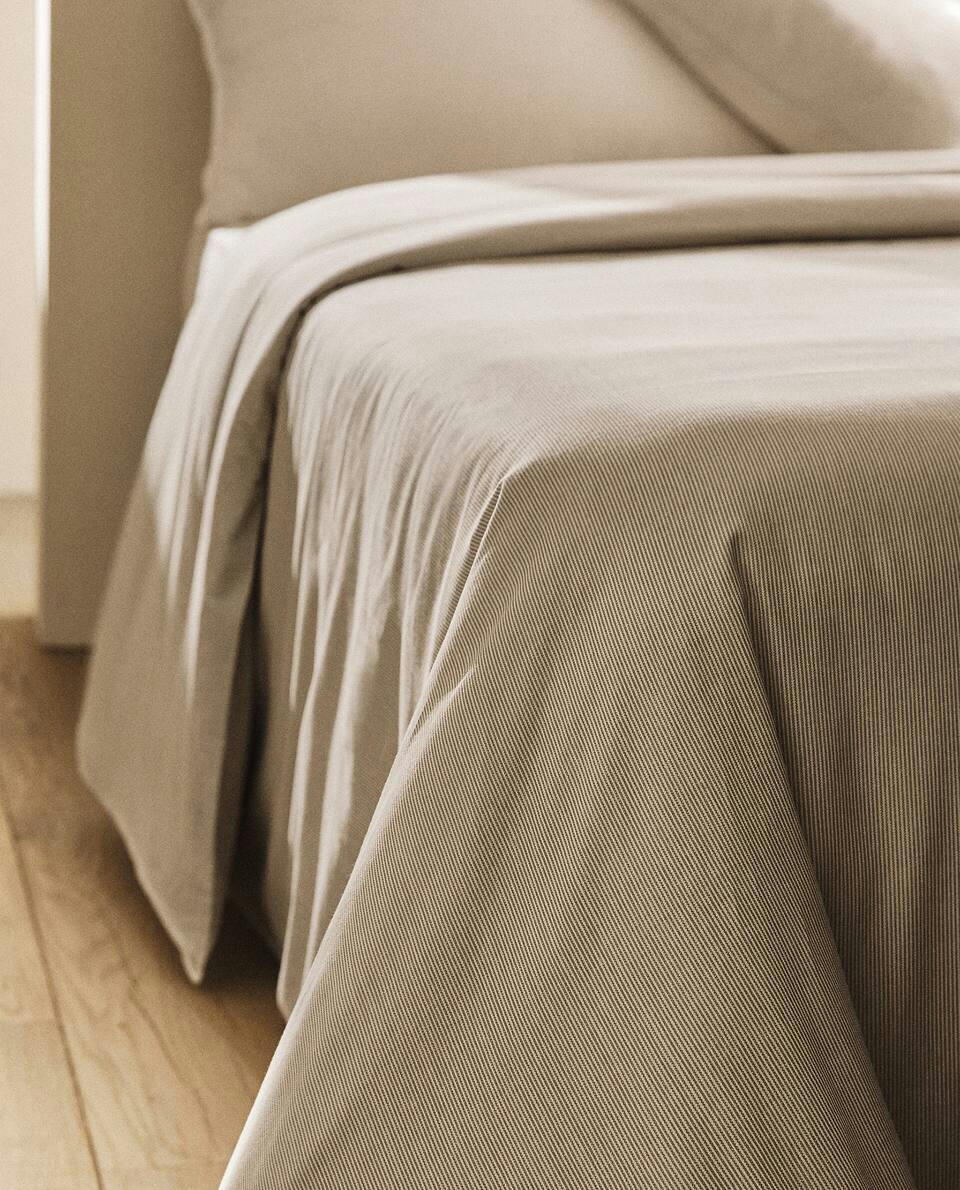 STRIPED COTTON DUVET COVER