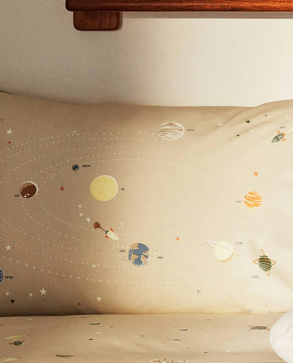 GLOW-IN-THE-DARK CONSTELLATION PILLOWCASE