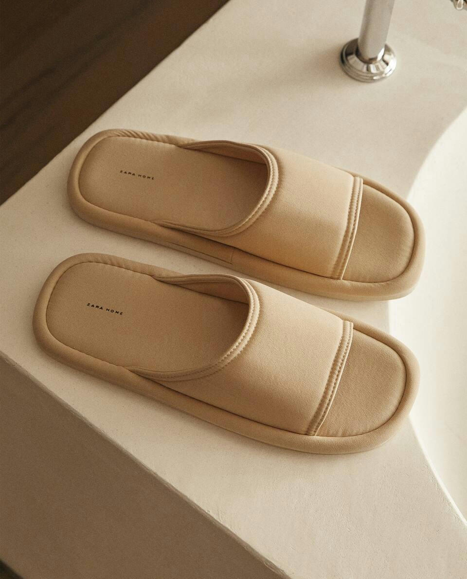 TECHNICAL FABRIC OPEN SLIPPERS