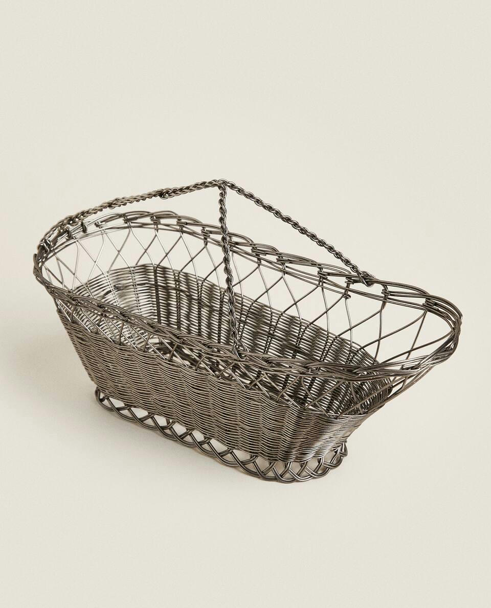 METAL BOTTLE HOLDER BASKET