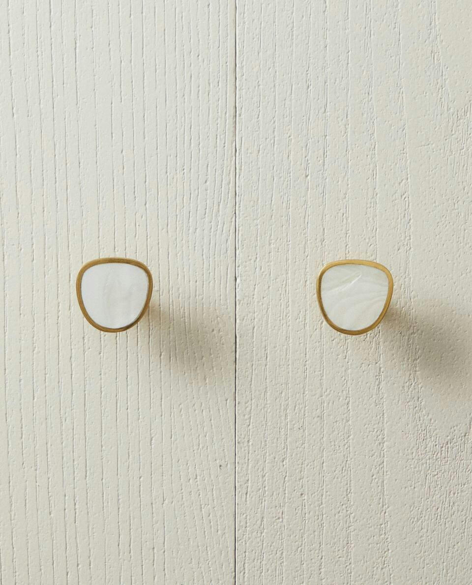MOTHER-OF-PEARL EFFECT DOOR KNOB (PACK OF 2)