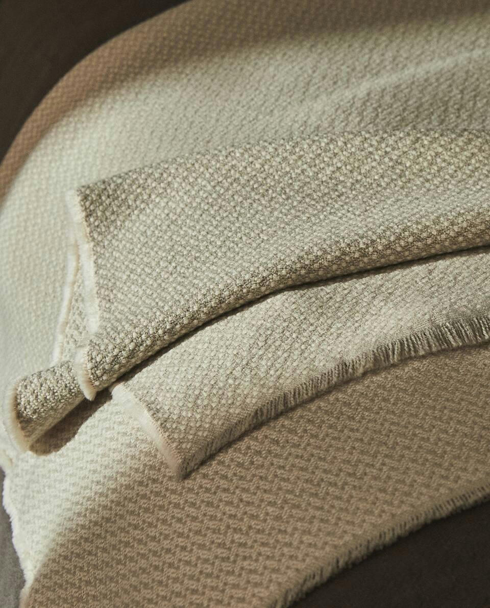 FRINGED ACRYLIC BLANKET