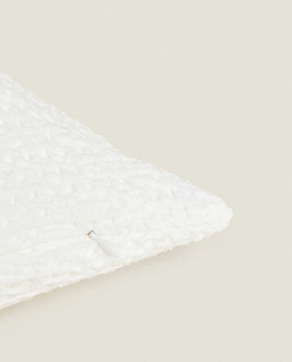 WAFFLE-KNIT CUSHION COVER