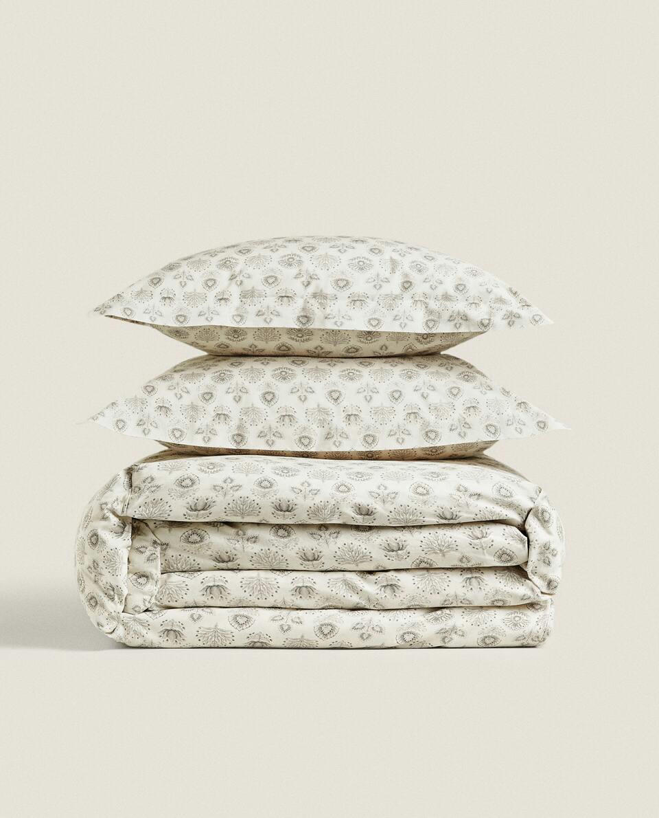 LEAF PRINT DUVET COVER