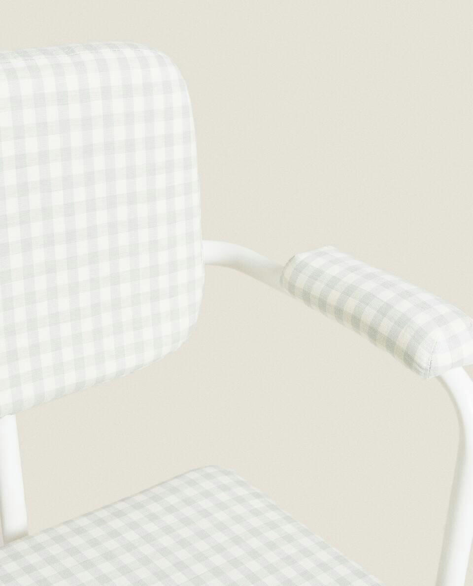 GINGHAM DESK CHAIR